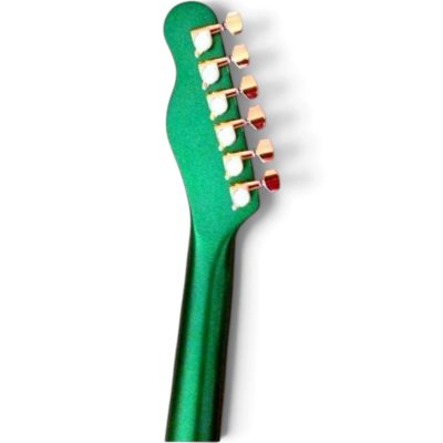 Custom Regent Fhole Translucent Irish Metallic Green Paul Waller Masterbuilt Bigsby Hollow Body Guitar - Image 6