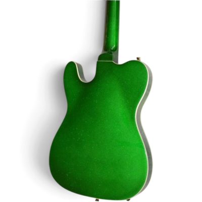 Custom Regent Fhole Translucent Irish Metallic Green Paul Waller Masterbuilt Bigsby Hollow Body Guitar - Image 5