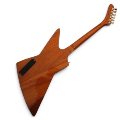 Custom Crown Natural Modernistic Explorer 6 String Electric Guitar - Image 4