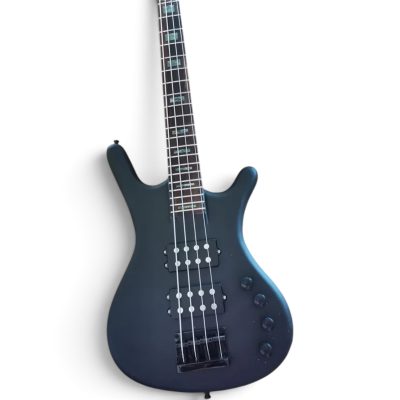 Custom Pulse Corvette Double Buck Black Satin 4 String Bass