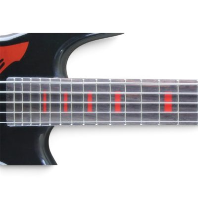Custom Rivas Webster NS Black Gloss Blood Drip Graphic Spector Finish 5 String Bass - Image 4