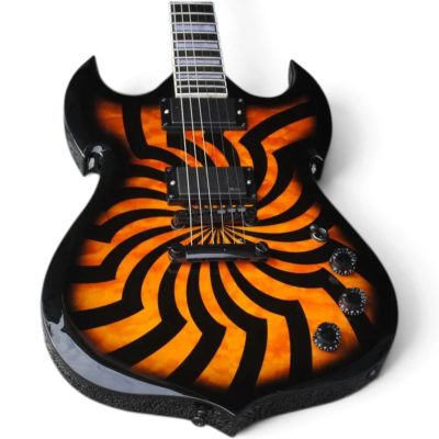 Custom Titan Wylde Barbarian Amber Buzzsaw Audio Finish Electric Guitar