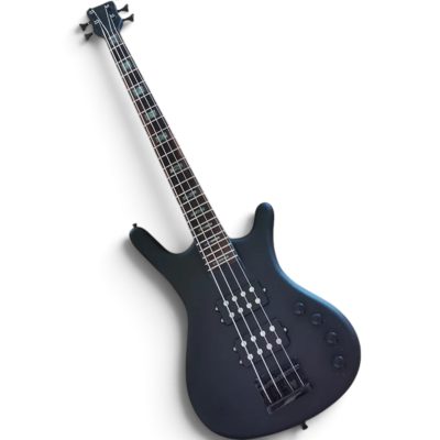 Custom Pulse Corvette Double Buck Black Satin 4 String Bass - Image 2
